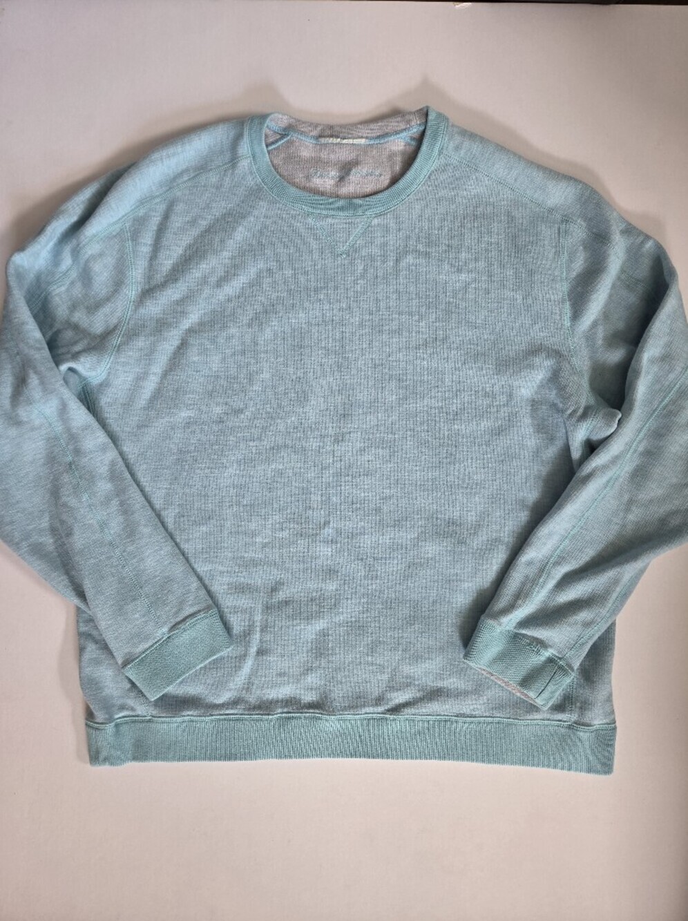 Tommy Bahama cotton lyocell crewneck tomago bay lightblue coastal sweatshirt 2XL